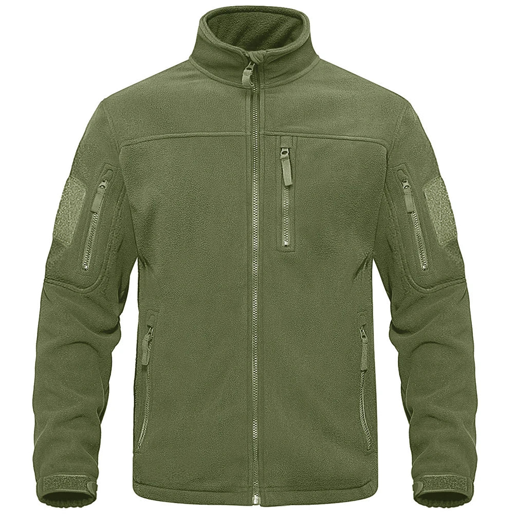 TACVASEN Men's Green Fleece Jacket